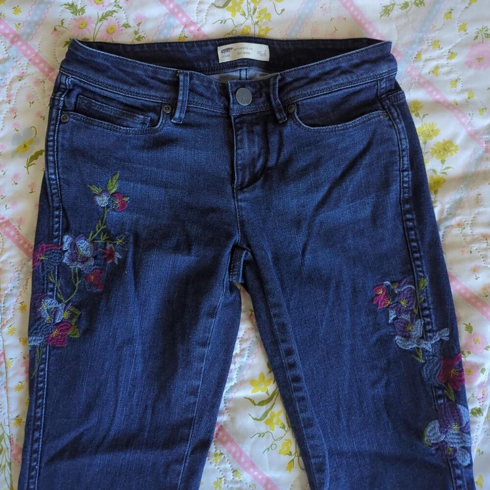 Embroidered jeans by J.Jill